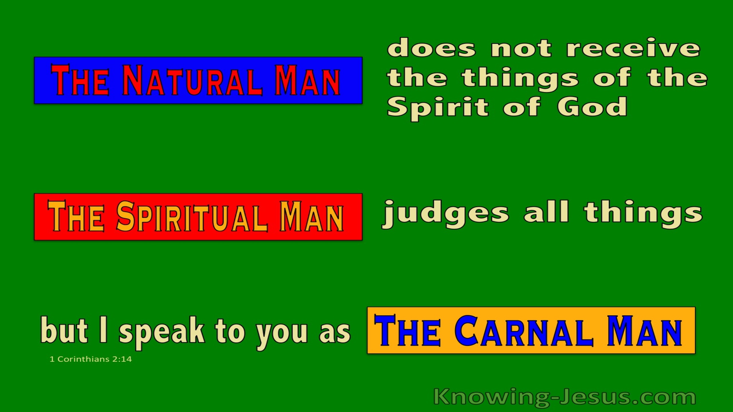 1 Corinthians 2:14 The Heritage Of Man (devotional)05-23 (green)